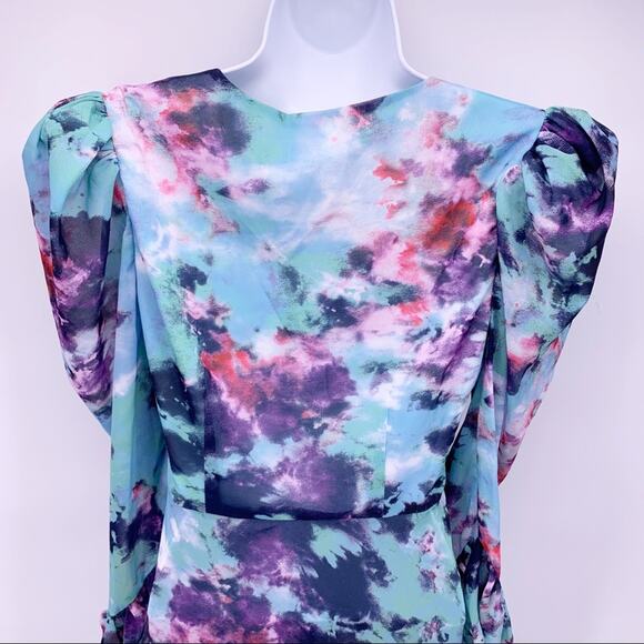 NEW Lovers + Friends Long Sleeve Ruffle Maxi Dress - Picture 7 of 9